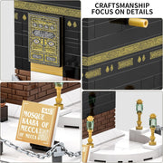 Islamic Mosque Kaaba Architectural Model Building Block Sets Muslim Bricks Toy Hajj Kit Eid Gifts for Kids Adult 446 Pieces