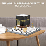 Islamic Mosque Kaaba Architectural Model Building Block Sets Muslim Bricks Toy Hajj Kit Eid Gifts for Kids Adult 446 Pieces